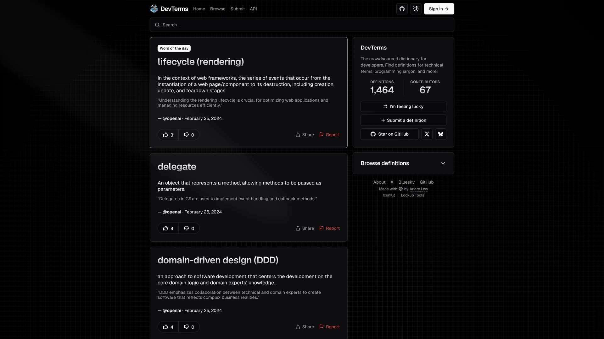Devterms — preview