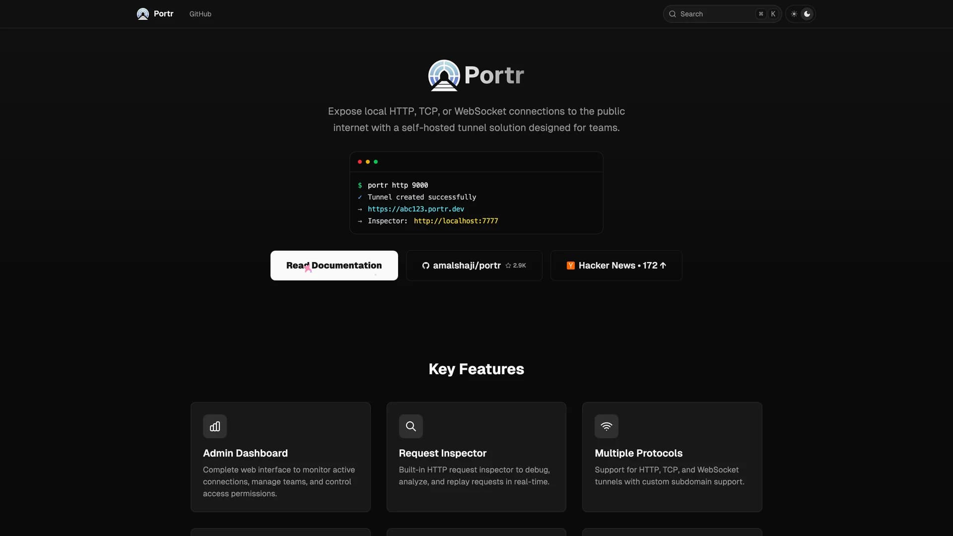Portr template preview
