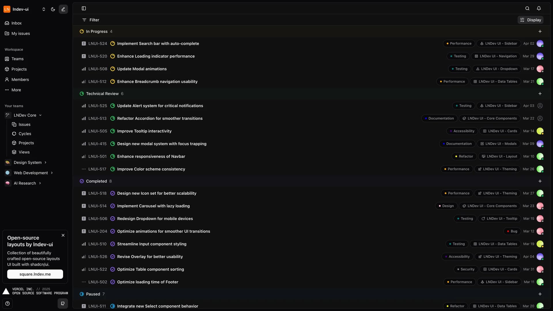 Circle template preview