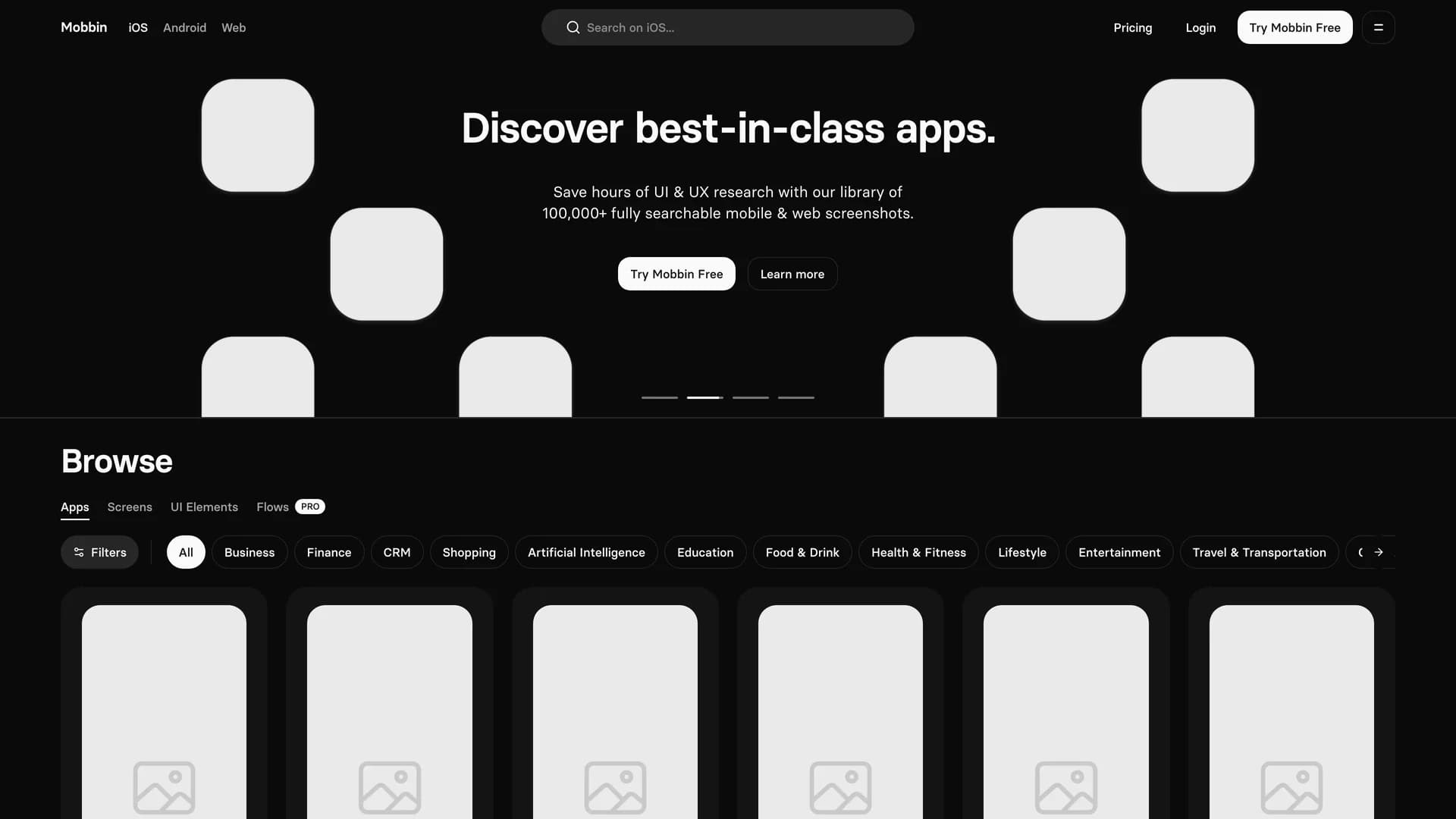 Next Mobbin Clone — preview