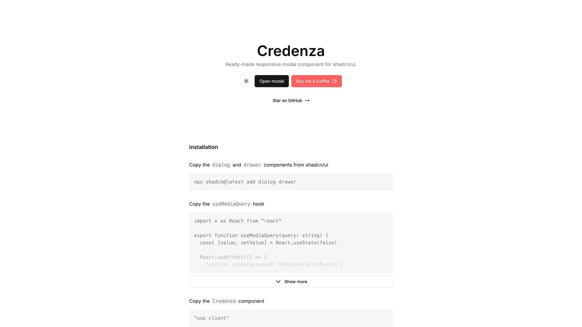 Credenza — preview