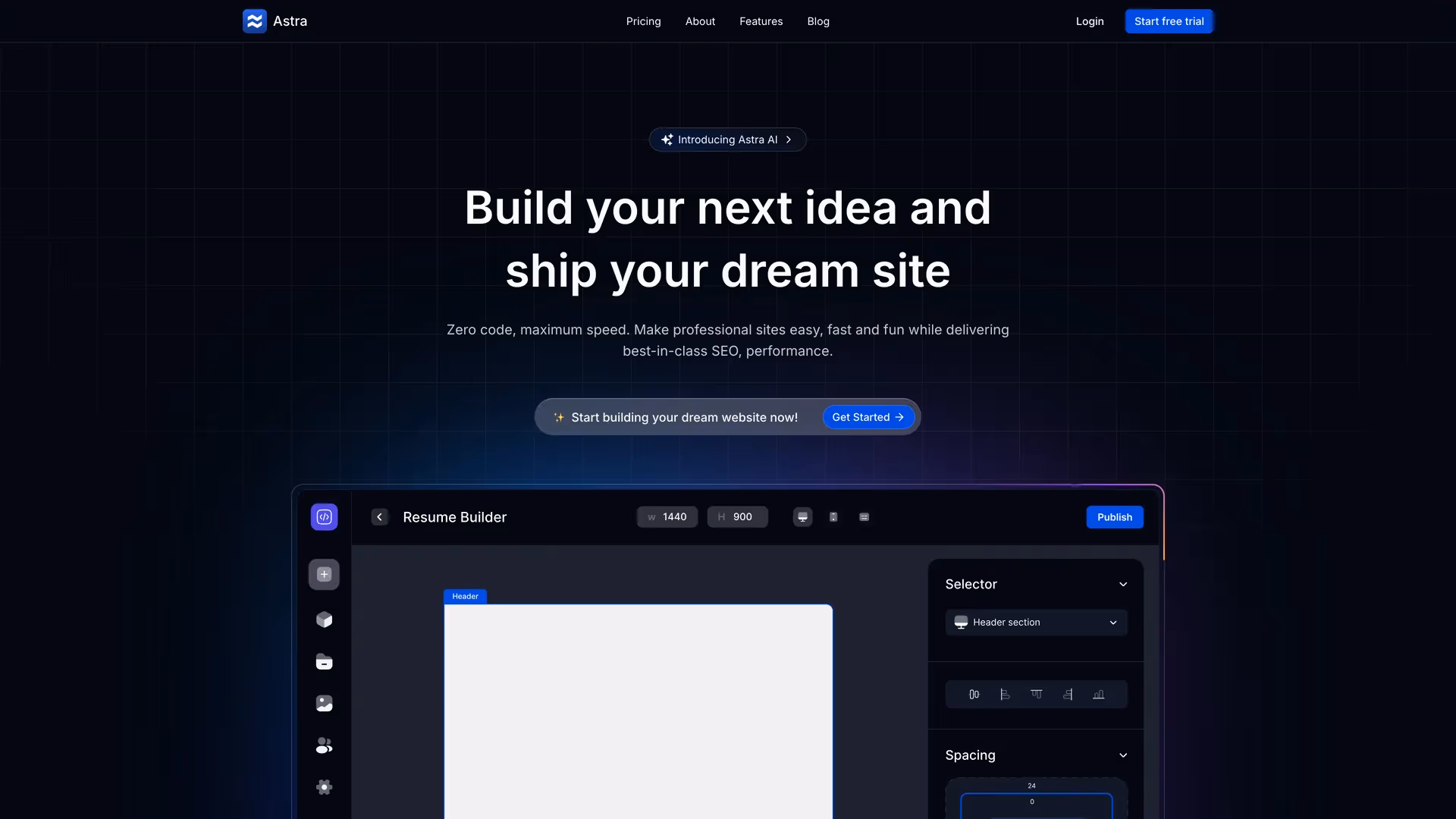 Astra — preview