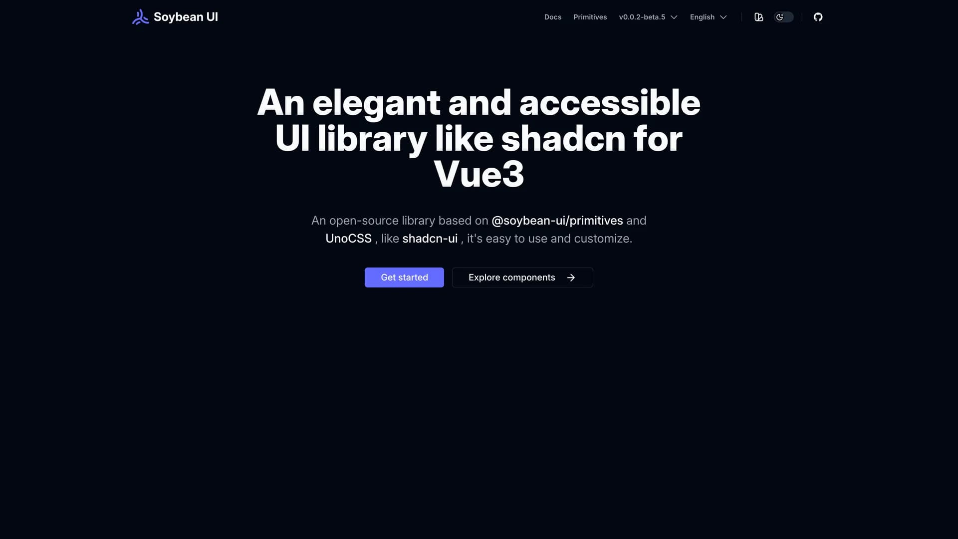 Soybean UI template preview