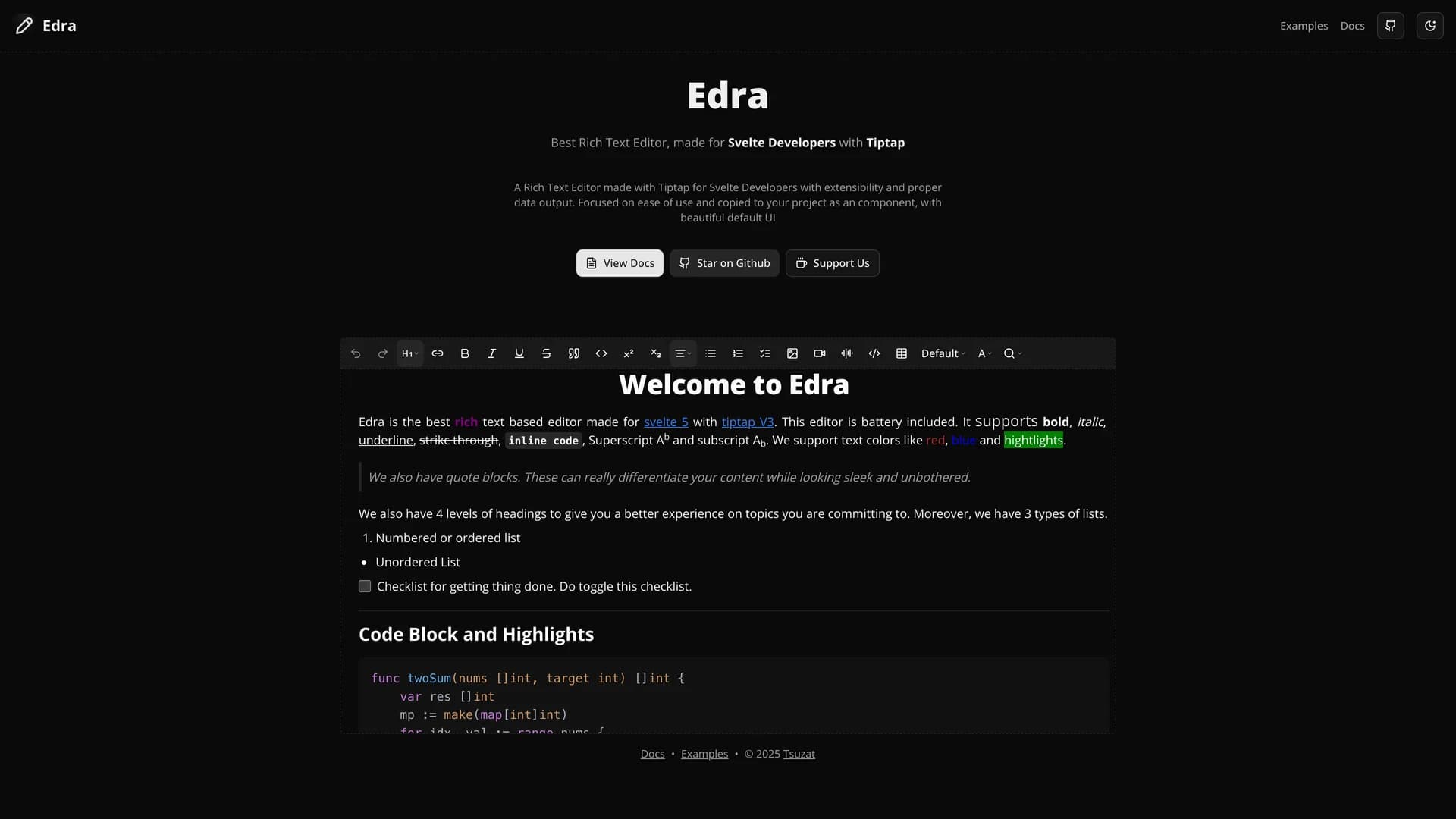 Edra template preview
