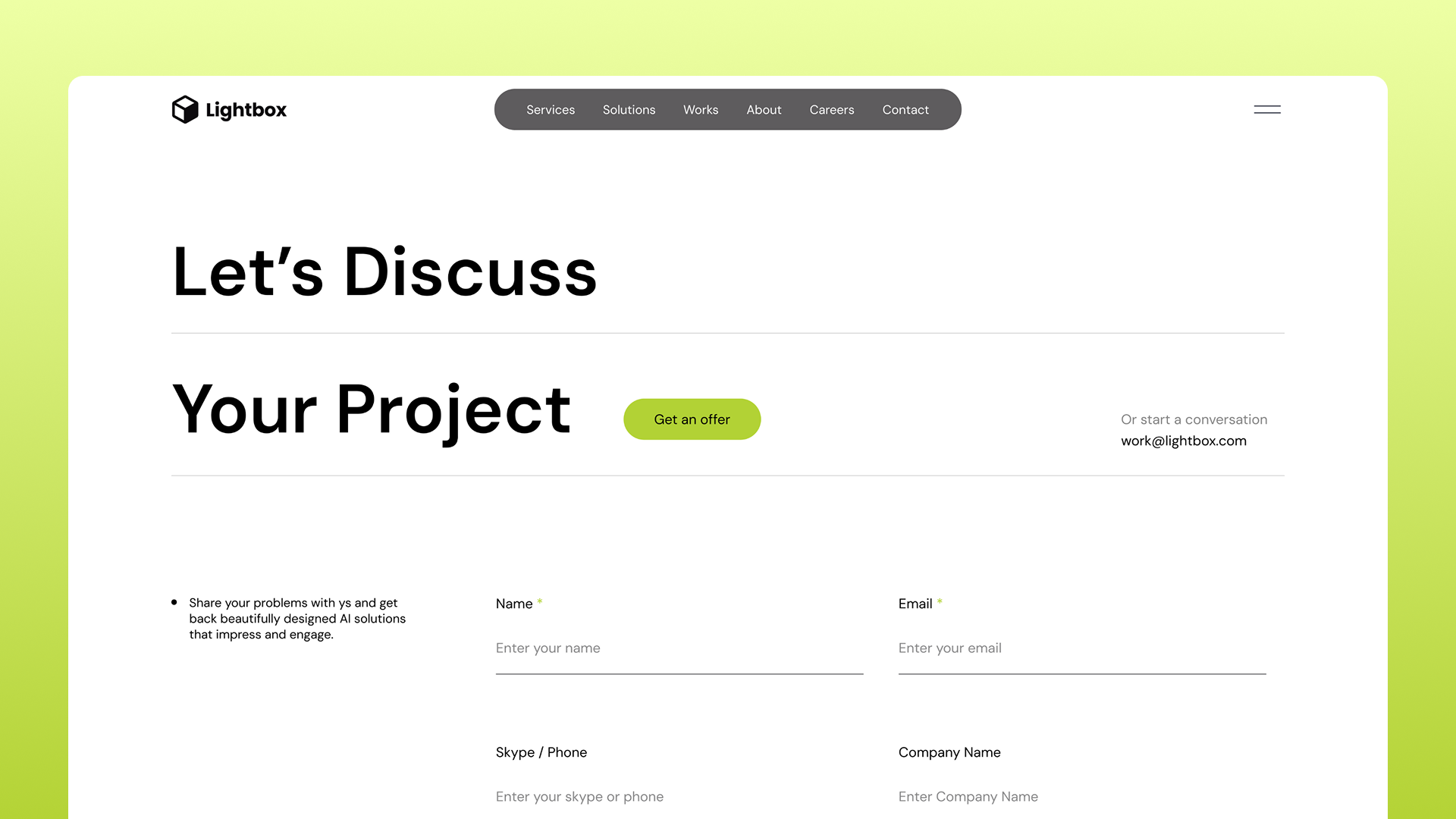 Lightbox — Custom AI Solutions preview 5